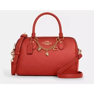Coach Rowan Satchel Bag With Charms UU